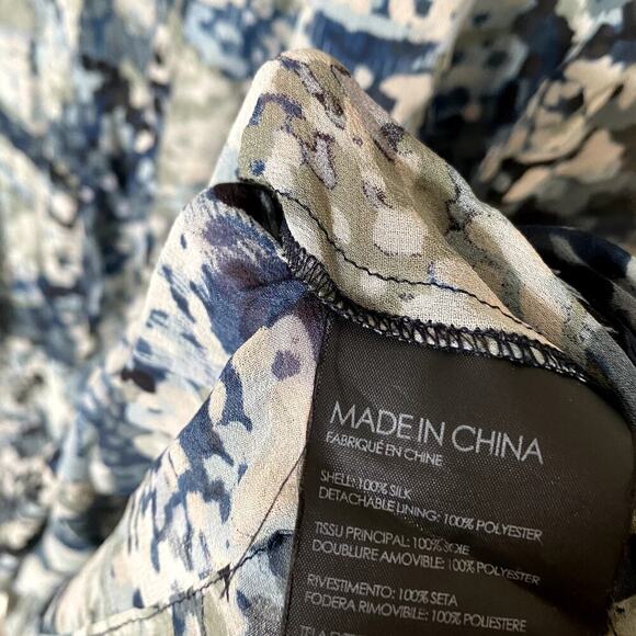 Club Monaco Delaynee Dress Shift Sheer Navy Size 6 - Picture 8 of 14